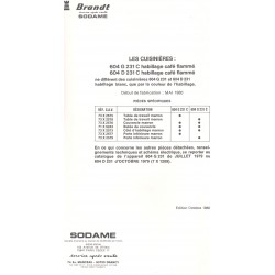 nomenclature 604 D 231 C