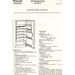 fiche technique HP 250 c