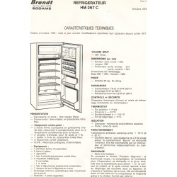 fiche technique HM 267 C