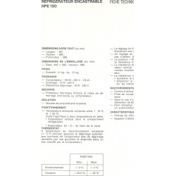 fiche technique bis HPE 150