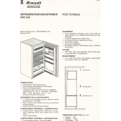 fiche technique HPE 230