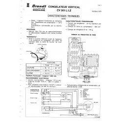 fiche technique CV 301 L 1 Z bis