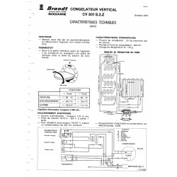 fiche technique CV 301 S 2 Z bis