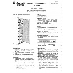 fiche technique CV 361 GB