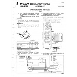 fiche technique CV 361 L 1 Z bis