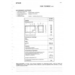 fiche technique bis  CF 32 B