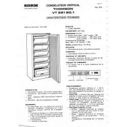 fiche technique VT 261 SD 1