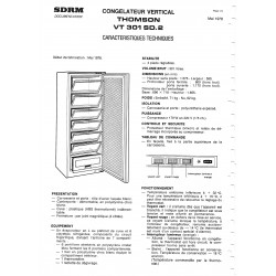 fiche technique VT 301 SD 2