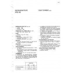 fiche technique bis RPE 150