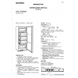fiche technique CV 27 C