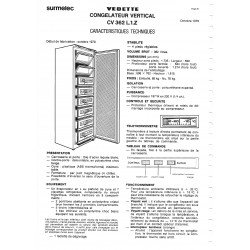 fiche technique  CV 362 L 1 Z