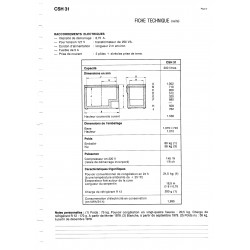 fiche technique bis CSH 31