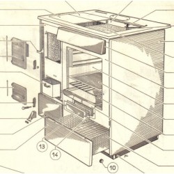 cuisinière charbon 85 cm