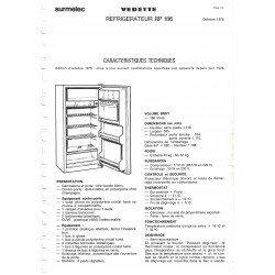 fiche technique RP 186