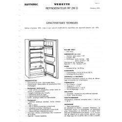 fiche technique  RP 216 D