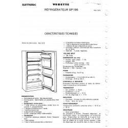 fiche technique SP 186