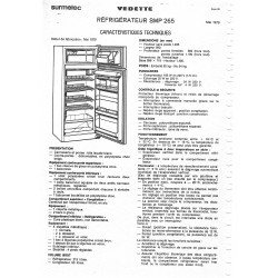 fiche technique SMP 265