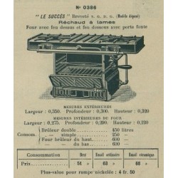réchaud N° 0386 Brachet Richard