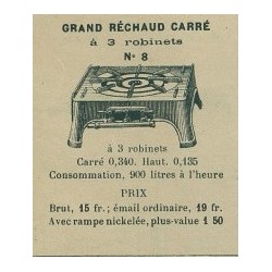 réchaud carré N° 8