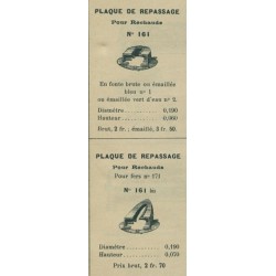 plaque de repassage