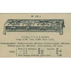 réchaud rectangulaire N° 13 A Brachet Richard