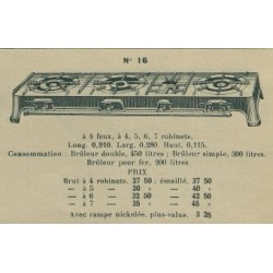 réchaud rectangulaire n° 16 Brachet Richard