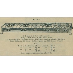 réchaud rectangulaire n° 16 B Brachet Richard