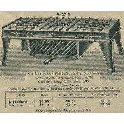 réchaud rectangulaire 27 N