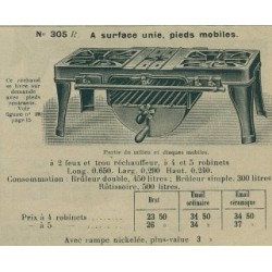 réchaud rectangulaire N°305 R