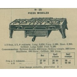 réchaud rectangulaire N°25