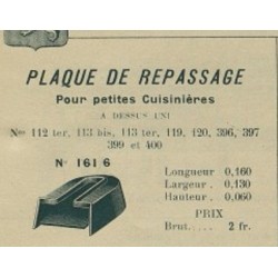 plaque de repassage