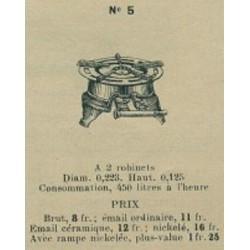 réchaud rond N°5 Brachet Richard