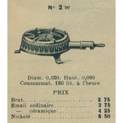 réchaud rond N°2 ter