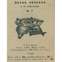 réchaud rond N° 7 Brachet Richard
