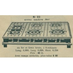 réchaud rectangulaire n° 22 Brachet Richard