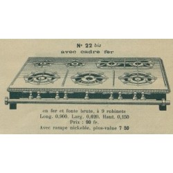 réchaud rectangulaire n°22 bis Brachet Richard