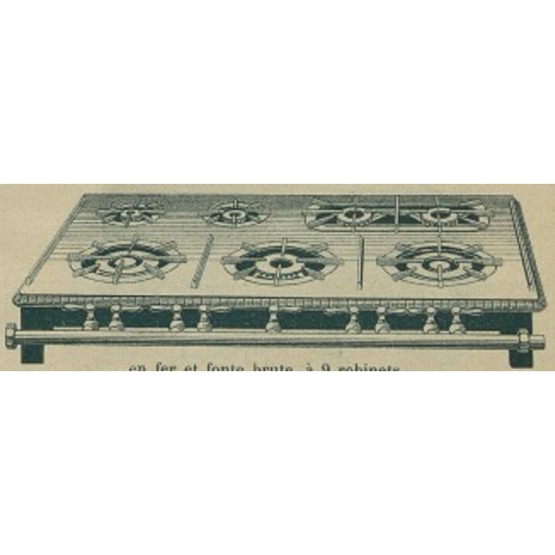 réchaud rectangulaire n° 22 bis