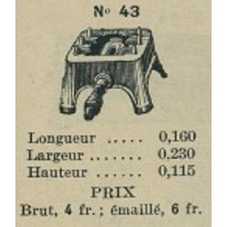 réchaud chapelier N° 43