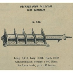 réchaud pour tailleurs n° 376