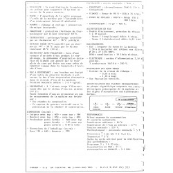 fiche technique bis NG 127