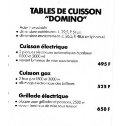 caractéristiques domino 1979