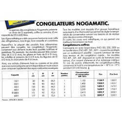 gamme congélateur coffre 1978