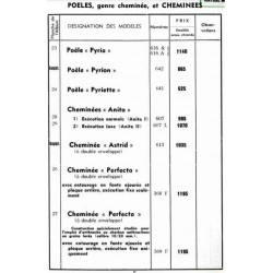 tarif cheminées 1939
