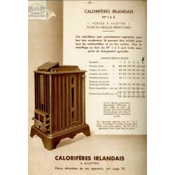 calorifères irlandais 1 à 6 1937