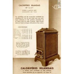 calorifères irlandais 1 T à 6 T 1937