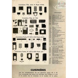 éclatée cuisinière décor 1937