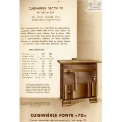 cuisinière décor 70 1937