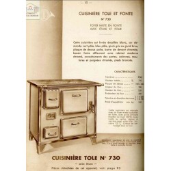 cuisinière tôle et fonte 730 1937