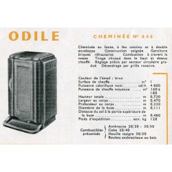 Poêle émaillé Odile N° 646 1959