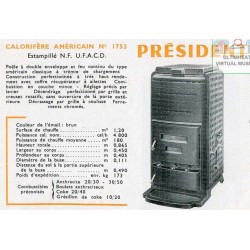 Calorifère Américain Président N° 1753